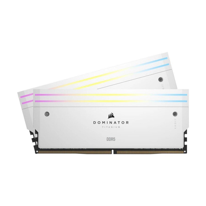 Mémoire RAM — Corsair Dominator Titanium White 32 Go DDR5-6600 CL32