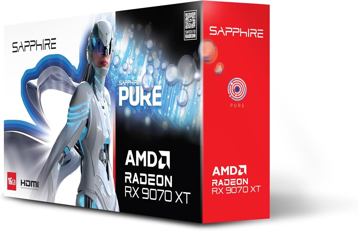 Cartes graphiques — Sapphire Pure Radeon RX 9070 XT 16 Go White