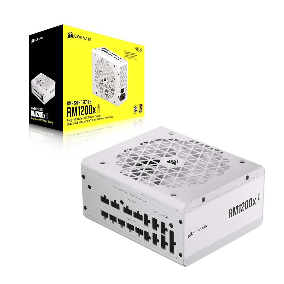Alimentations — Corsair RM1200x SHIFT ATX 3.0 White