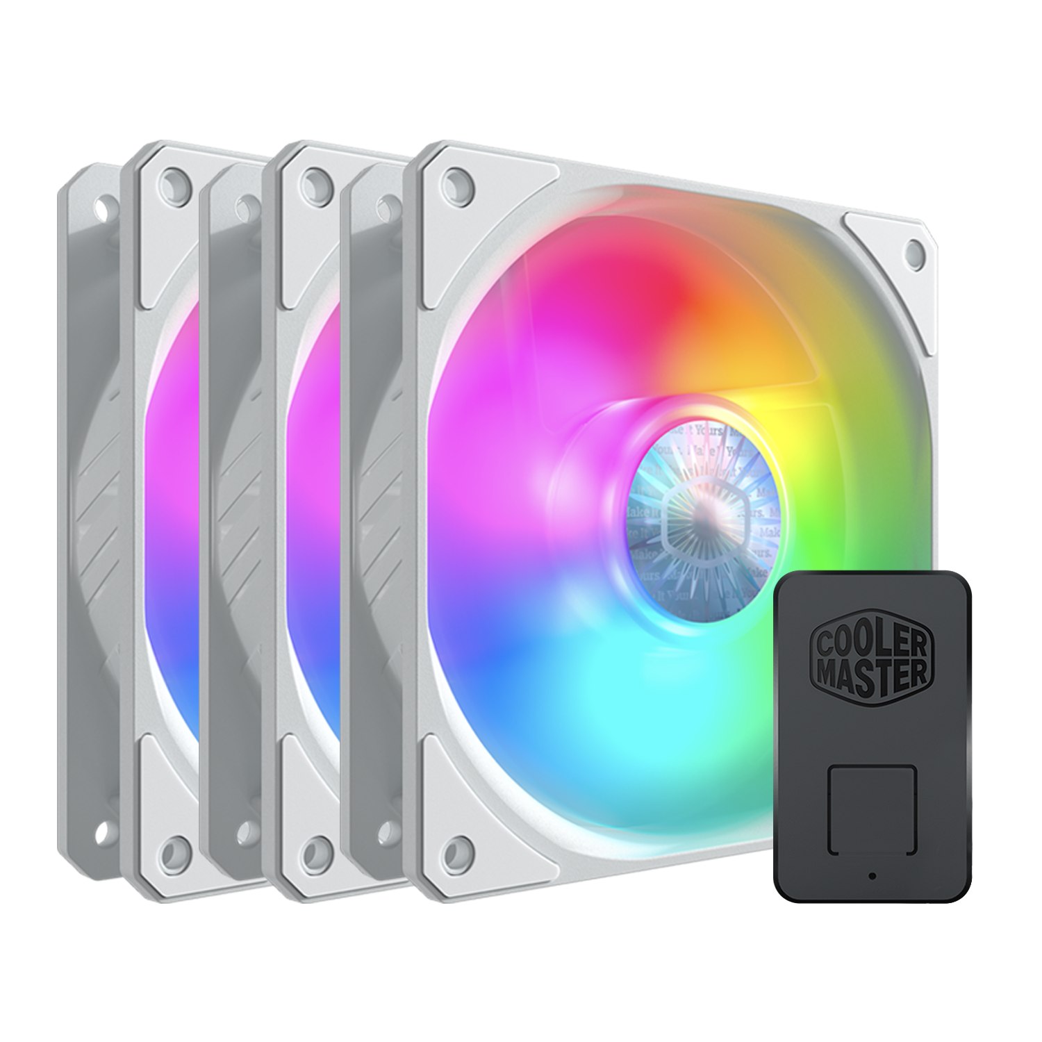Ventilateurs — Cooler Master SickleFlow 120 ARGB White (pack de 3)