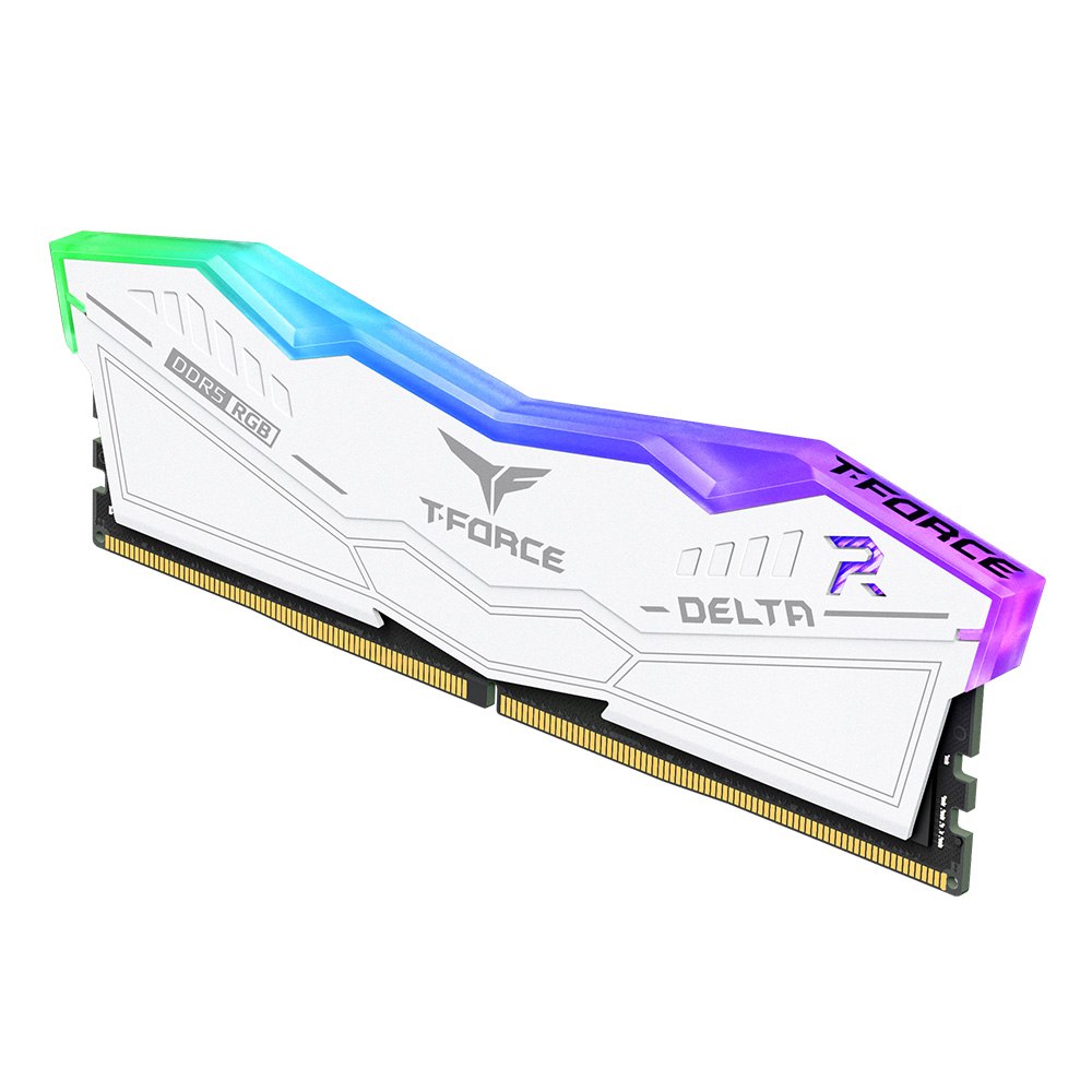 Mémoire RAM — Teamgroup T-Force Delta RGB White 32 Go DDR5-6400